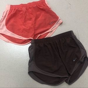 Two pack Nike women’s athletic shorts